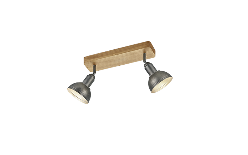 Trio Lighting Trio DELHI plafondspot | E14 Fitting | nickel antik | 33 x 11,6 cm | IP20 | excl. 2x E14 | max. 40W Trio Lighting Trio DELHI plafondspot | E14 Fitting | nickel antik | 33 x 11,6 cm | IP20 | excl. 2x E14 | max. 40W