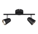 Trio Lighting Trio TOULOUSE plafondspot | LED | mat zwart | 34 x 9 cm | IP20 | 2x 3,5W | 400 lm | 3000K | niet dimbaar