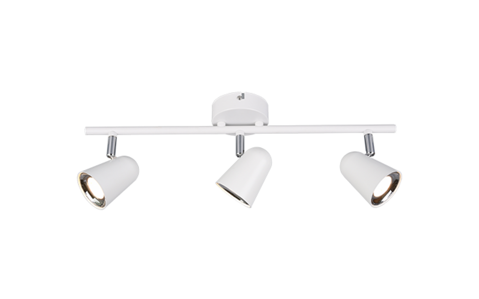 Trio Lighting Trio TOULOUSE ceiling spotlight | 3x 3.5W 400 lm 3000K | chrome | IP20 | 17 cm Trio Lighting Trio TOULOUSE ceiling spotlight | 3x 3.5W 400 lm 3000K | chrome | IP20 | 17 cm