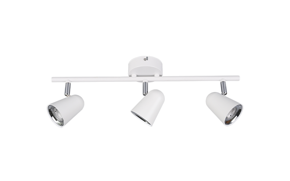 Trio Lighting Trio TOULOUSE ceiling spotlight | 3x 3.5W 400 lm 3000K | chrome | IP20 | 17 cm Trio Lighting Trio TOULOUSE ceiling spotlight | 3x 3.5W 400 lm 3000K | chrome | IP20 | 17 cm