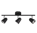 Trio Lighting Trio TOULOUSE plafondspot | LED | mat zwart | 48 x 9 cm | IP20 | 3x 3,5W | 400 lm | 3000K | niet dimbaar