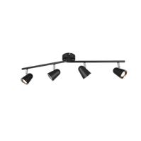 Trio TOULOUSE plafondspot | LED | mat zwart | 78 x 9 cm | IP20 Trio TOULOUSE plafondspot | LED | mat zwart | 78 x 9 cm | IP20
