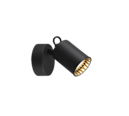 Trio Lighting Trio PAGO plafondspot | GU10 Fitting | mat zwart met zwart | 9 x 10 cm | IP20 | excl. 1x GU10 | max. 35W