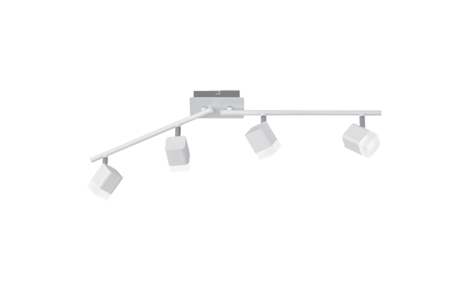 Trio Lighting Trio ROUBAIX plafondspot | LED | wit mat met wit | 78 x 9 cm | IP20 | 4x 3,5W | 400 lm | 3000K | niet dimbaar Trio Lighting Trio ROUBAIX plafondspot | LED | wit mat met wit | 78 x 9 cm | IP20 | 4x 3,5W | 400 lm | 3000K | niet dimbaar