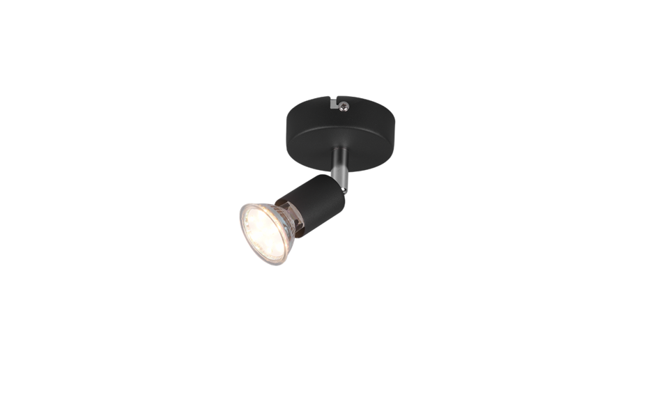 Trio Lighting Trio PARIS ceiling spotlight | 1x GU10 | black | Ø 8 cm | IP20 | 11 cm Trio Lighting Trio PARIS ceiling spotlight | 1x GU10 | black | Ø 8 cm | IP20 | 11 cm