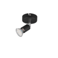 Trio Lighting Trio PARIS plafondspot | GU10 Fitting | mat zwart | Ø 8 cm | IP20 | excl. 1x GU10 | max. 35W