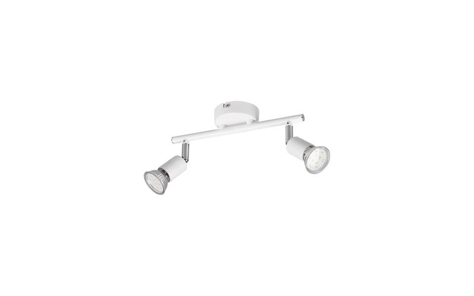Trio Lighting Trio PARIS ceiling spotlight | 2x GU10 | chrome | IP20 | 13.5 cm Trio Lighting Trio PARIS ceiling spotlight | 2x GU10 | chrome | IP20 | 13.5 cm