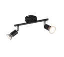 Trio Lighting Trio PARIS ceiling spotlight | 2x GU10 | black | IP20 | 13.5 cm