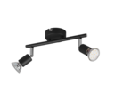 Trio Lighting Trio PARIS plafondspot | GU10 Fitting | mat zwart | 25,5 x 8 cm | IP20 | excl. 2x GU10 | max. 35W