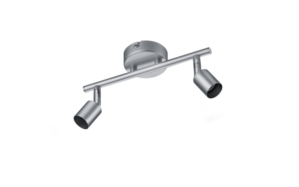 Trio Lighting Trio PARIS ceiling spotlight | 2x GU10 | titanium | IP20 | 13.5 cm