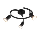 Trio Lighting Trio PARIS ceiling spotlight | 3x GU10 | black | Ø 26 cm | IP20 | 13.5 cm