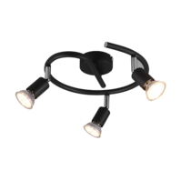 Trio PARIS ceiling spotlight | GU10 | black | Ø 26 cm | IP20 Trio PARIS ceiling spotlight | GU10 | black | Ø 26 cm | IP20