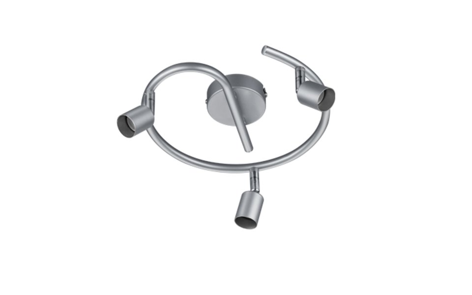 Trio Lighting Trio PARIS ceiling spotlight | 3x GU10 | titanium | Ø 26 cm | IP20 | 13.5 cm