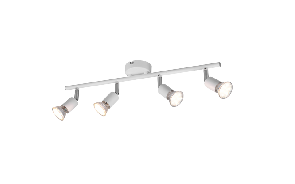 Trio Lighting Trio PARIS ceiling spotlight | 4x GU10 | chrome | IP20 | 13.5 cm Trio Lighting Trio PARIS ceiling spotlight | 4x GU10 | chrome | IP20 | 13.5 cm