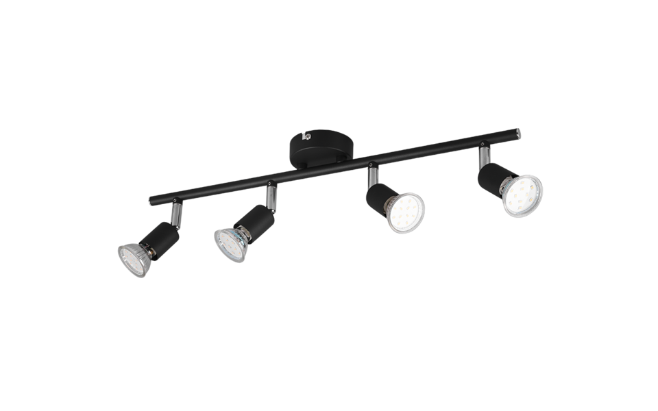 Trio Lighting Trio PARIS ceiling spotlight | 4x GU10 | black | IP20 | 13.5 cm