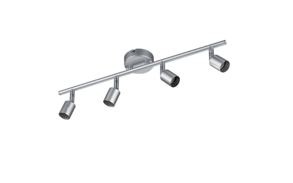 Trio Lighting Trio PARIS ceiling spotlight | 4x GU10 | titanium | IP20 | 13.5 cm Trio Lighting Trio PARIS ceiling spotlight | 4x GU10 | titanium | IP20 | 13.5 cm