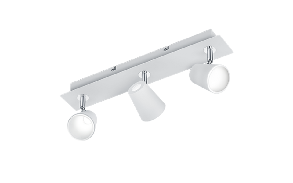 Trio Lighting Trio NARCOS ceiling spotlight | 3x 6.5W 650 lm 3000K | chrome | IP20 | 16 cm Trio Lighting Trio NARCOS ceiling spotlight | 3x 6.5W 650 lm 3000K | chrome | IP20 | 16 cm
