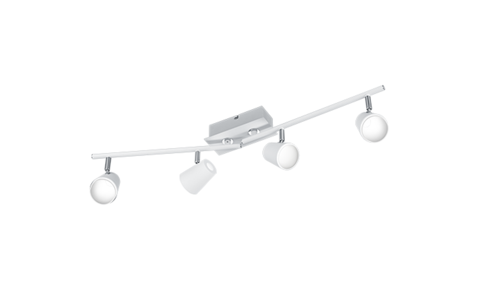 Trio Lighting Trio NARCOS ceiling spotlight | 4x 6.5W 650 lm 3000K | chrome | IP20 | 20 cm
