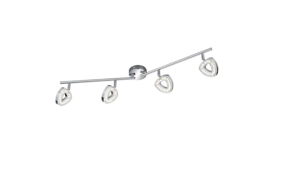 Trio Lighting Trio TOURS ceiling spotlight | 4x 3.5W 400 lm 3000K | IP20 | 14 cm Trio Lighting Trio TOURS ceiling spotlight | 4x 3.5W 400 lm 3000K | IP20 | 14 cm