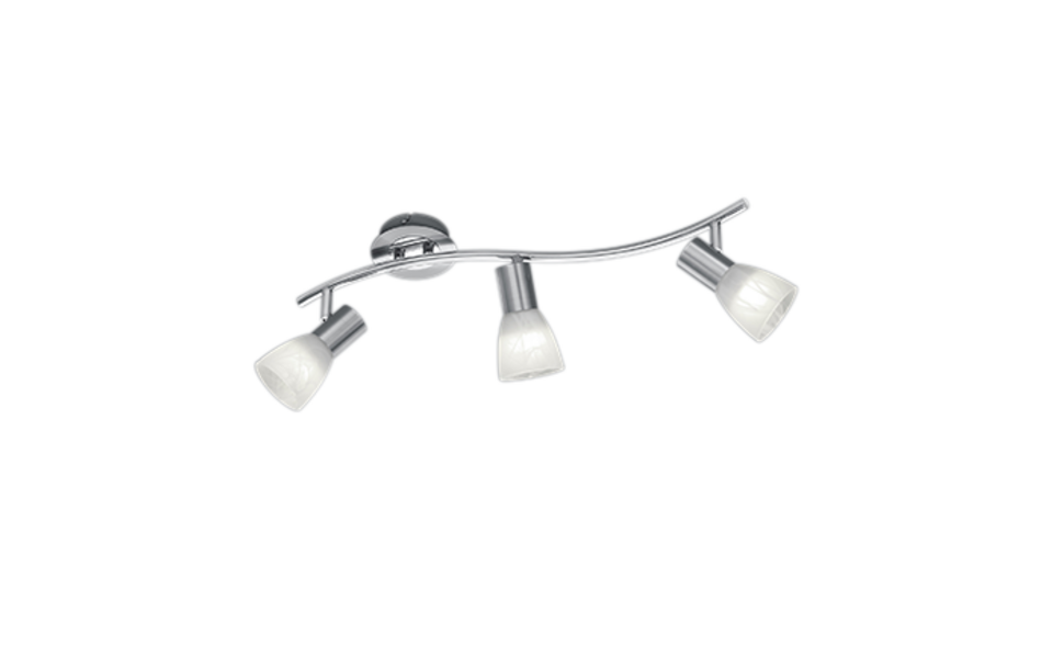 Trio Lighting Trio LEVISTO plafondspot | LED | E14 Fitting | nikkel mat met albast | 55 x 10 cm | IP20 | 3x 4,9W | 470 lm | 3000K | niet dimbaar Trio Lighting Trio LEVISTO plafondspot | LED | E14 Fitting | nikkel mat met albast | 55 x 10 cm | IP20 | 3x 4,9W | 470 lm | 3000K | niet dimbaar