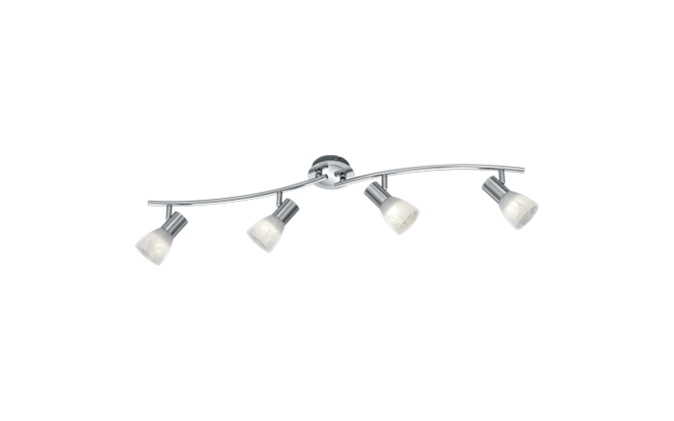 Trio Lighting Trio LEVISTO plafondspot | LED | E14 Fitting | nikkel mat met albast | 88 x 11 cm | IP20 | 4x 4,9W | 470 lm | 3000K | niet dimbaar Trio Lighting Trio LEVISTO plafondspot | LED | E14 Fitting | nikkel mat met albast | 88 x 11 cm | IP20 | 4x 4,9W | 470 lm | 3000K | niet dimbaar