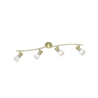 Trio LEVISTO plafondspot | LED | messing/albast | IP20 | uitv. 4 Trio LEVISTO plafondspot | LED | messing/albast | IP20 | uitv. 4