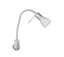 Trio Lighting Trio LEVISTO plafondspot | LED | E14 Fitting | nikkel mat met albast | 7,4 x 40 cm | IP20 | 1x 4,9W | 470 lm | 3000K | dimbaar