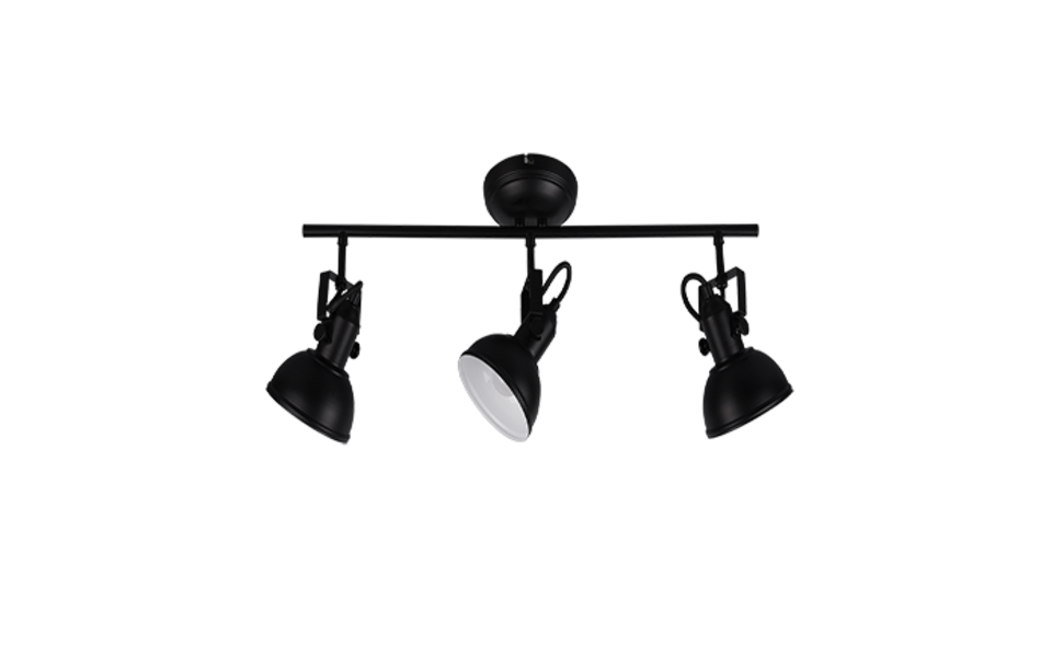 Trio Lighting Trio GINA ceiling spotlight | 3x E14 max 40W | black | IP20 | 25.5 cm