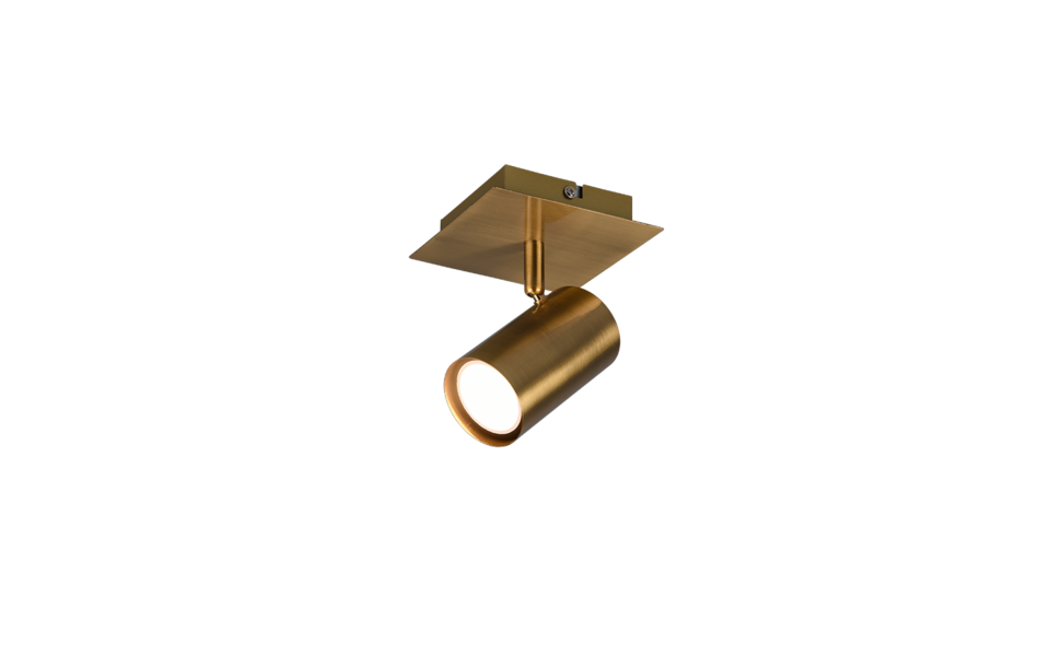 Trio Lighting Trio MARLEY plafondspot | GU10 Fitting | oud brons | 12 x 12 cm | IP20 | excl. 1x GU10 | max. 25W
