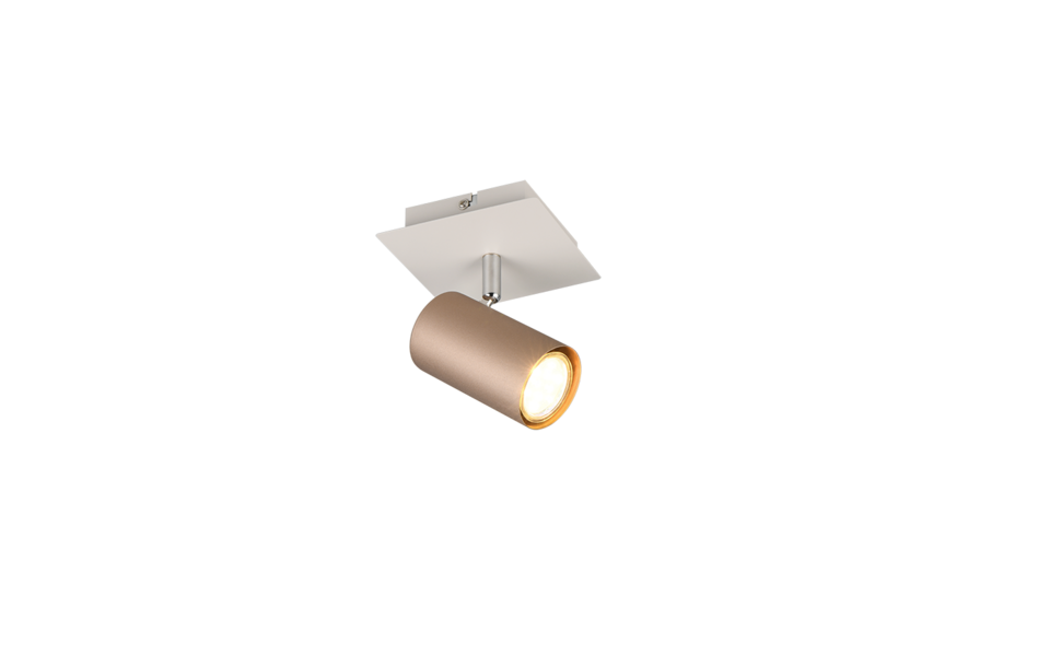 Trio Lighting Trio MARLEY ceiling spotlight | 1x GU10 | mocha brown | Ø 12 cm | IP20 | 15 cm Trio Lighting Trio MARLEY ceiling spotlight | 1x GU10 | mocha brown | Ø 12 cm | IP20 | 15 cm