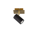 Trio Lighting Trio MARLEY plafondspot | GU10 Fitting | zwart met goud | 12 x 12 cm | IP20 | excl. 1x GU10 | max. 25W
