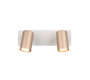 Trio Lighting Trio MARLEY ceiling spotlight | 2x GU10 | mocha brown | IP20 | 15 cm