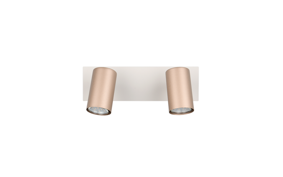 Trio Lighting Trio MARLEY plafondspot | GU10 Fitting | koffie | 30 x 9 cm | IP20 | excl. 2x GU10 | max. 35W