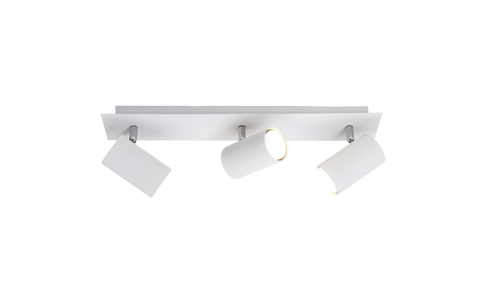 Trio Lighting Trio MARLEY plafondspot | GU10 Fitting | wit | 48 x 9 cm | IP20 | excl. 3x GU10 | max. 35W