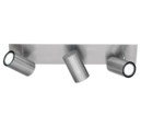Trio Lighting Trio MARLEY plafondspot | GU10 Fitting | nikkel mat | 48 x 9 cm | IP20 | excl. 3x GU10 | max. 35W