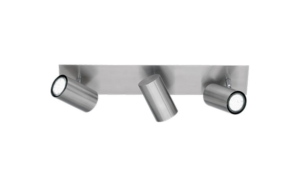 Trio Lighting Trio MARLEY plafondspot | GU10 Fitting | nikkel mat | 48 x 9 cm | IP20 | excl. 3x GU10 | max. 35W Trio Lighting Trio MARLEY plafondspot | GU10 Fitting | nikkel mat | 48 x 9 cm | IP20 | excl. 3x GU10 | max. 35W