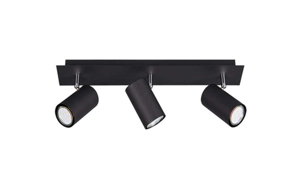Trio Lighting Trio MARLEY ceiling spotlight | 3x GU10 | black | IP20 | 15 cm Trio Lighting Trio MARLEY ceiling spotlight | 3x GU10 | black | IP20 | 15 cm