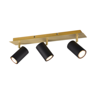 Trio MARLEY ceiling spotlight | GU10 | black/gold | IP20 Trio MARLEY ceiling spotlight | GU10 | black/gold | IP20
