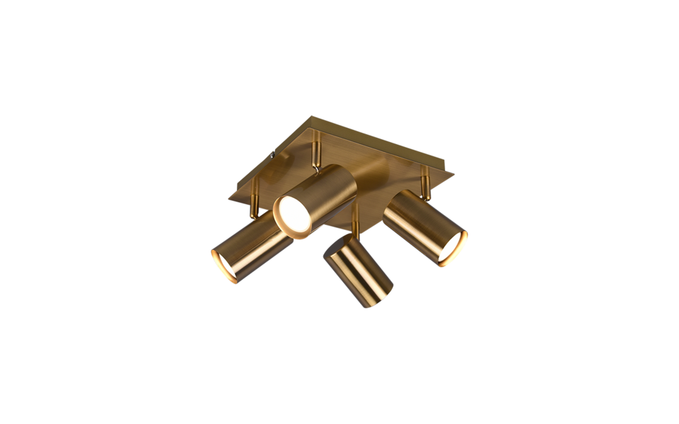 Trio Lighting Trio MARLEY ceiling spotlight | 4x GU10 | Ø 24 cm | IP20 | 15 cm Trio Lighting Trio MARLEY ceiling spotlight | 4x GU10 | Ø 24 cm | IP20 | 15 cm