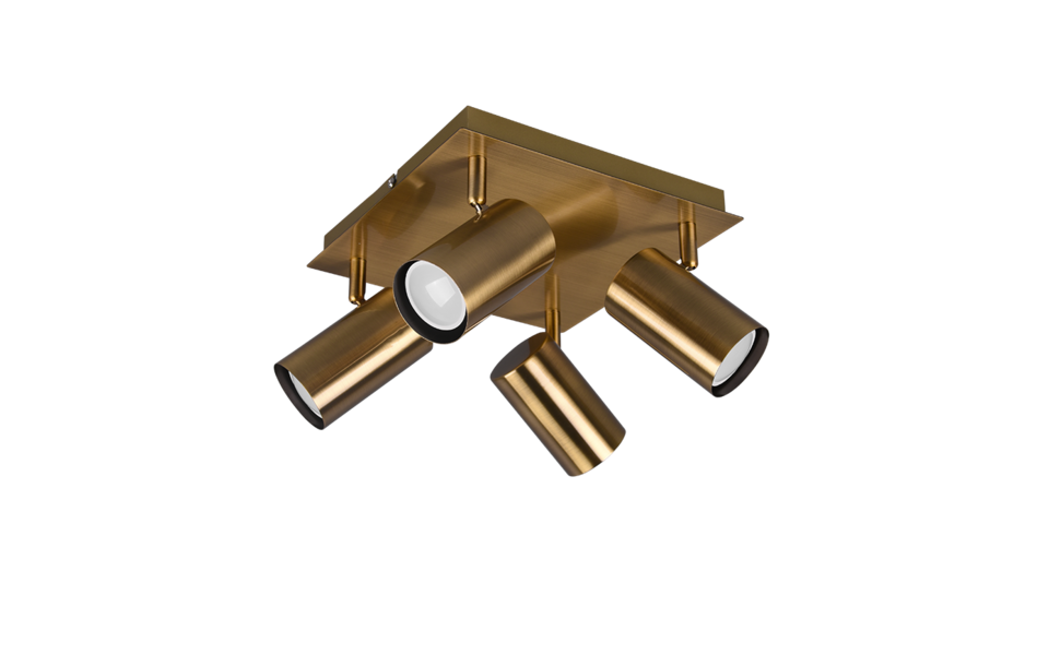 Trio Lighting Trio MARLEY ceiling spotlight | 4x GU10 | Ø 24 cm | IP20 | 15 cm Trio Lighting Trio MARLEY ceiling spotlight | 4x GU10 | Ø 24 cm | IP20 | 15 cm