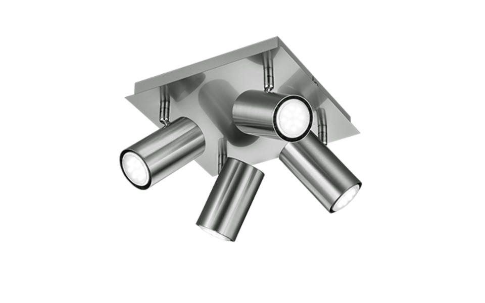 Trio Lighting Trio MARLEY ceiling spotlight | 4x GU10 | Ø 24 cm | IP20 | 15 cm
