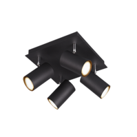 Trio MARLEY ceiling spotlight | GU10 | black | Ø 24 cm | IP20 Trio MARLEY ceiling spotlight | GU10 | black | Ø 24 cm | IP20