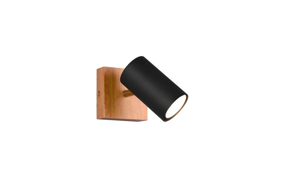 Trio Lighting Trio MARLEY ceiling spotlight | 1x GU10 | black | IP20 | 16 cm