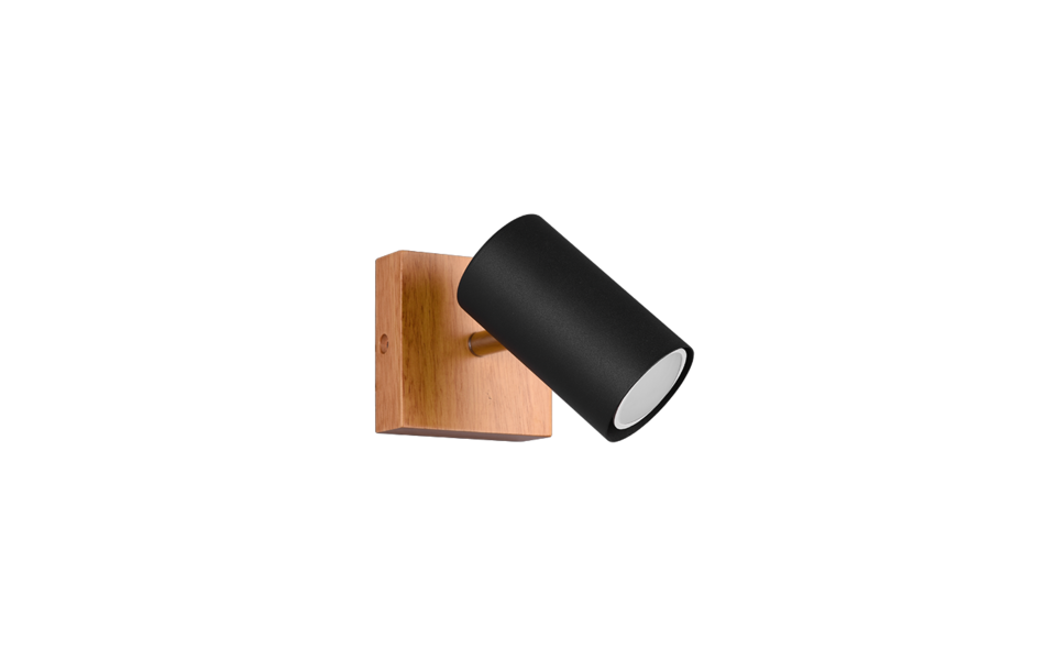 Trio Lighting Trio MARLEY plafondspot | GU10 Fitting | mat zwart | 9 x 12 cm | IP20 | excl. 1x GU10 | max. 15W