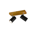 Trio Lighting Trio MARLEY ceiling spotlight | 2x GU10 | black | IP20 | 16 cm