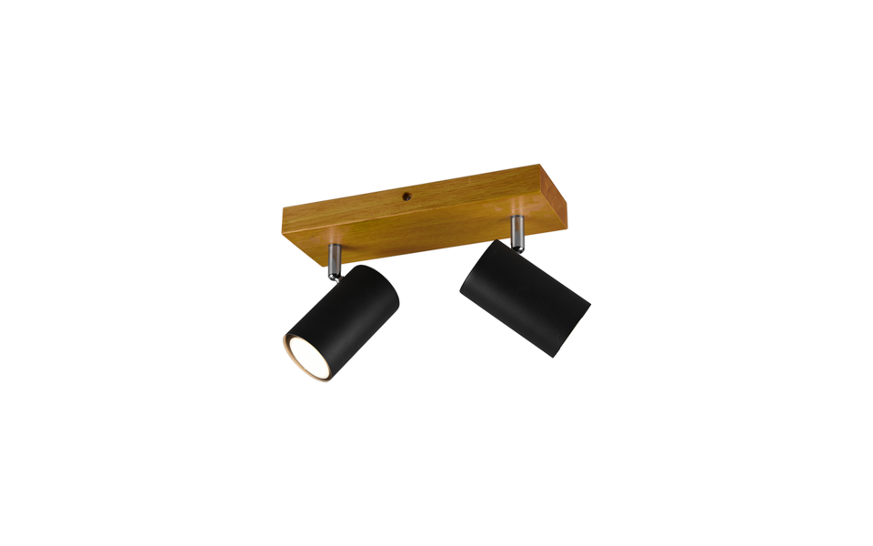 Trio Lighting Trio MARLEY ceiling spotlight | 2x GU10 | black | IP20 | 16 cm Trio Lighting Trio MARLEY ceiling spotlight | 2x GU10 | black | IP20 | 16 cm