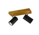 Trio Lighting Trio MARLEY ceiling spotlight | 2x GU10 | black | IP20 | 16 cm