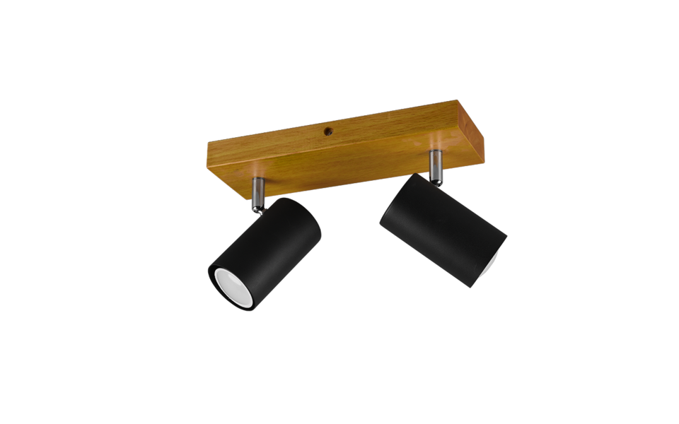 Trio Lighting Trio MARLEY ceiling spotlight | 2x GU10 | black | IP20 | 16 cm Trio Lighting Trio MARLEY ceiling spotlight | 2x GU10 | black | IP20 | 16 cm