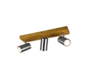 Trio Lighting Trio MARLEY plafondspot | GU10 Fitting | nikkel mat | 44 x 9 cm | IP20 | excl. 3x GU10 | max. 35W