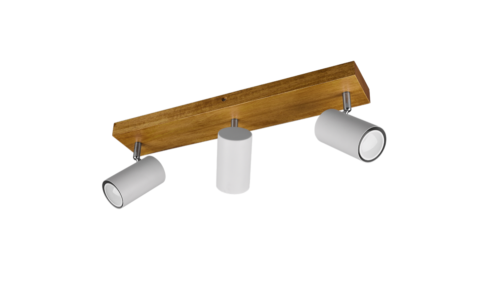 Trio Lighting Trio MARLEY ceiling spotlight | 3x GU10 | chrome | IP20 | 16 cm